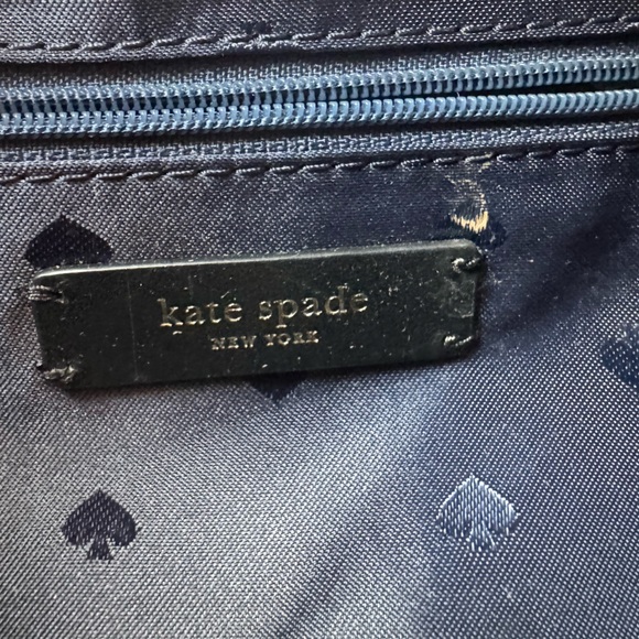Kate Spade Large Navy Quilted Ellie Flap Backpack-EUC - Picture 8 of 15